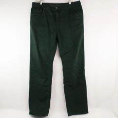 Parana Jeans Slim Fit Men's Size 38W x 34L Straight Leg 5 Pocket Design Green