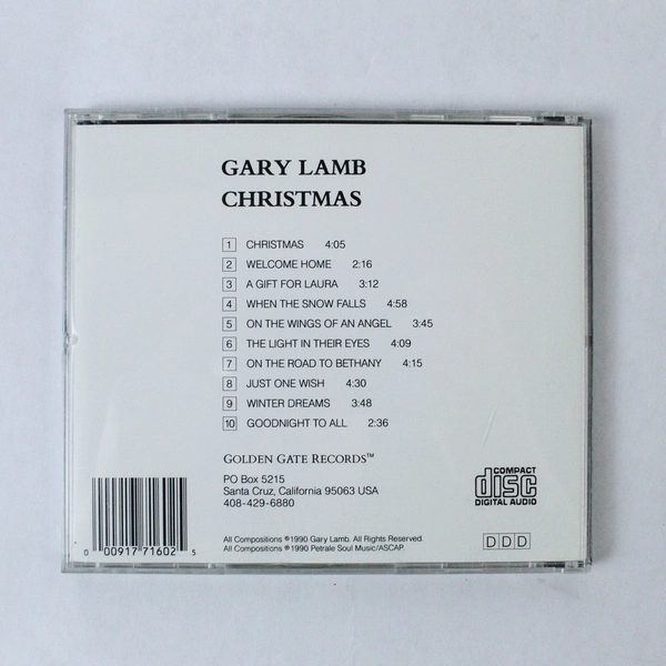 Christmas by Gary Lamb CD Classical Piano Music 1990 Golden Gate Records