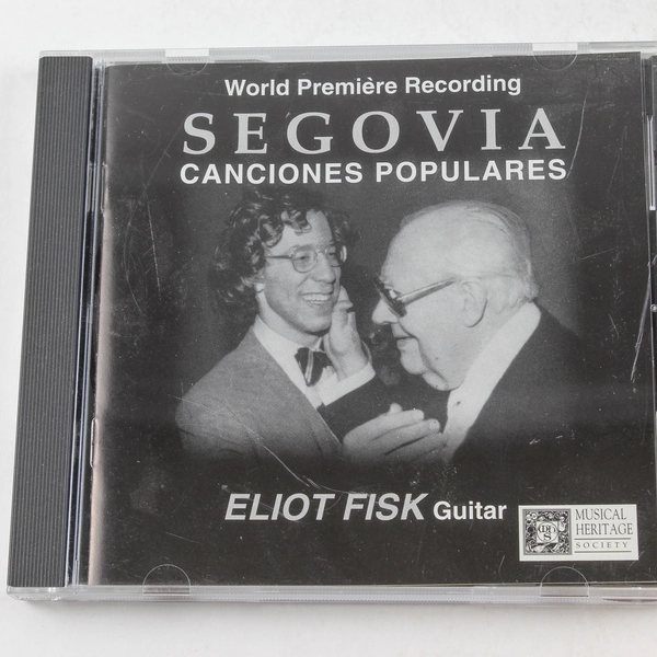 Segovia Canciones Populares CD Eliot Fisk World Premiere 1997 Good Condition