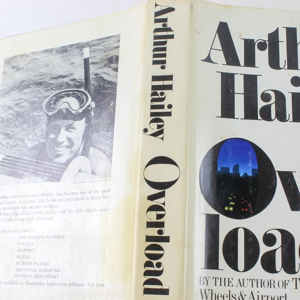 Overload by Arthur Hailey 1979 Hardcover Novel Knopf Doubleday Good Condition