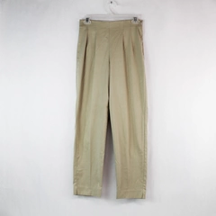 Women's Size 4 Light Khaki Straight Leg Cuffed Pants Career Attire