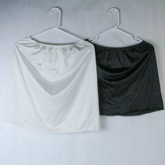Lot of 2 Vintage Vanity Fair Midi Knee Length Slips Women's Size M Black White