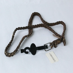 Forever 21 Leopard Belt Junior's Size M/L Braided Belt Brown Tag Attached