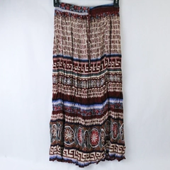 Unbranded Skirt Women's Size Small Multicolored Floral Geometric Elastic Waist