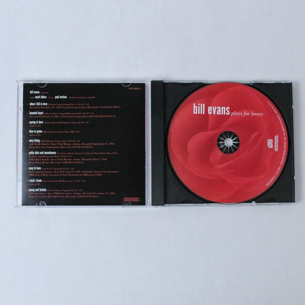 Bill Evans Plays for Lovers CD 2006 Jazz Piano Good Condition Untested