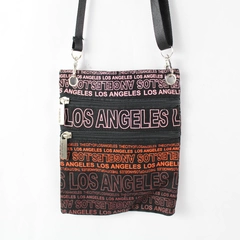 Robin Ruth Crossbody Travel Bag Los Angeles Logo Black Adjustable Pockets Zip