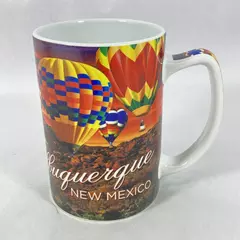 Albuquerque New Mexico Souvenir Coffee Mug Hot Air Balloons