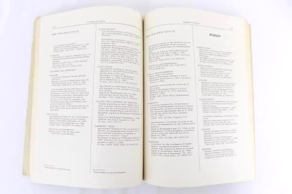 Treaties in Force by the Department of State as of January 1961 Historical Book