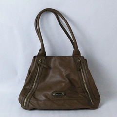 Franco Sarto Shoulder Bag Women's Brown Faux Leather Purse Handbag