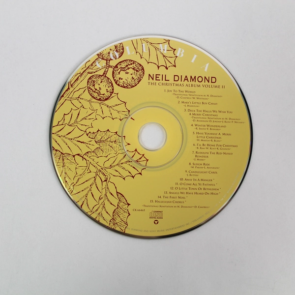 Neil Diamond The Christmas Album Vol 2 CD 1994 Columbia Pre-Owned