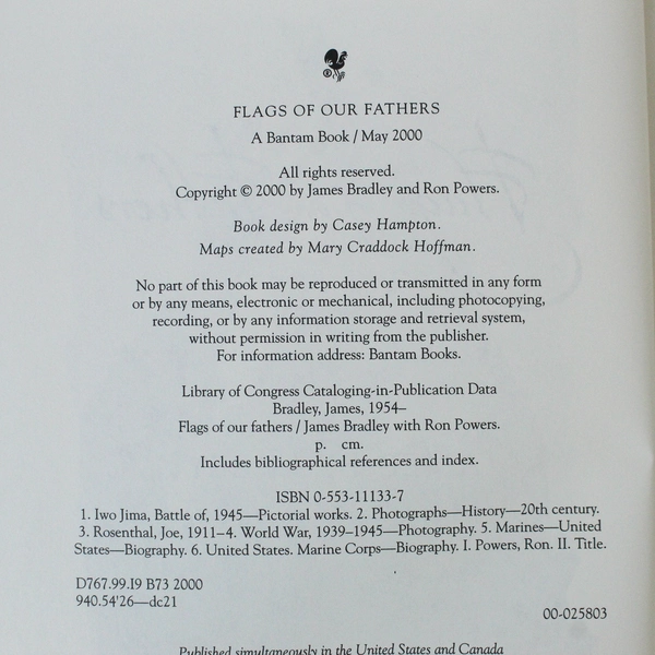 Flags of Our Fathers Ron Powers James Bradley 2000 Hardcover