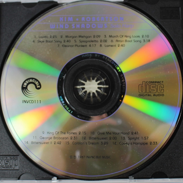 Kim Robertson Wind Shadows Celtic Harp CD 1987 Invincible Music INV111