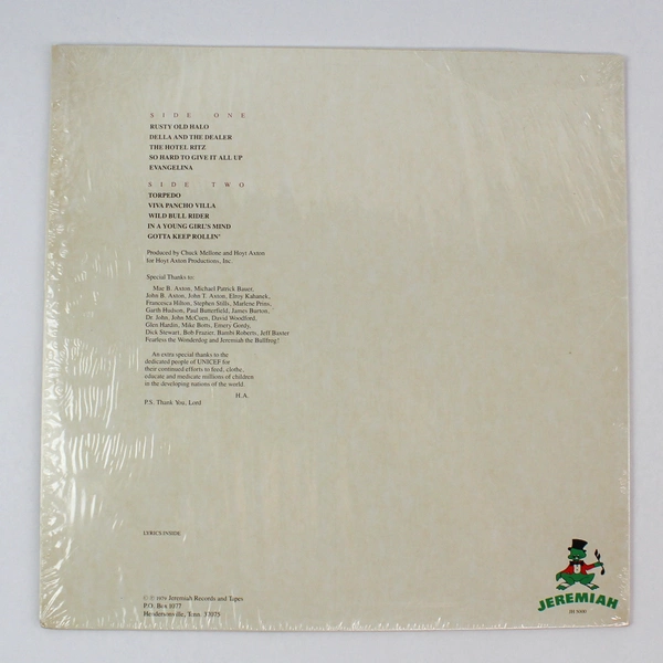 Hoyt Axton A Rusty Old Halo Vinyl Record 1979 LP Jeremiah Records JH 5000
