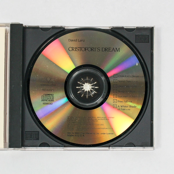 David Lanz Cristofori's Dream CD 1988 Narada Lotus ND 61021 Smooth Jazz