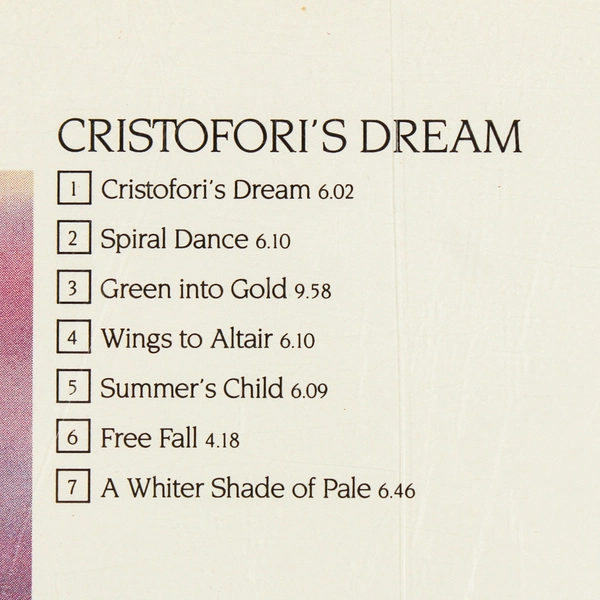 David Lanz Cristofori's Dream CD 1988 Narada Lotus ND 61021 Smooth Jazz