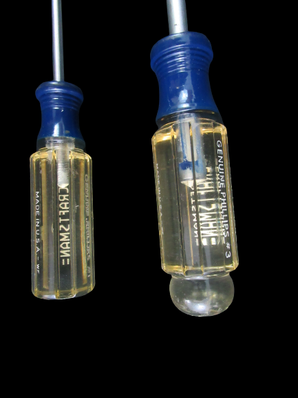 Vintage 2pc Craftsman Genuine Phillips Head Screwdriver Set Stubby #1 #3