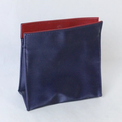 Estee Lauder Purple Red Zip Closure Cosmetic Bag Clutch Makeup Pouch