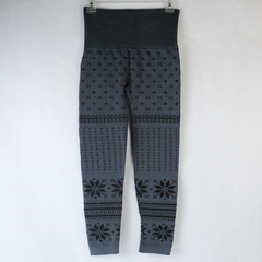 Connection 18 Leggings Women's L/XL Gray Pattern