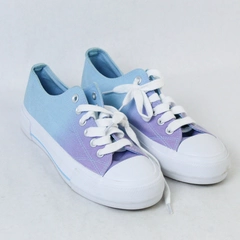 Wonder Nation Blue To Purple Ombre Sneakers Size 6 Women's With Memory Foam