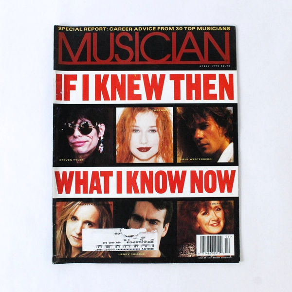 Vintage Musician Magazine April 1995 If I Knew Then Steven Tyler Tori Amos