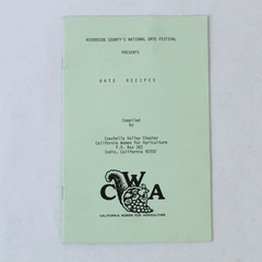 Date Recipes National Festival Riverside California Coachella Chapter Booklet