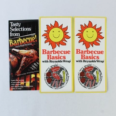 Lot of Reynolds Wrap Barbecue Basics Barbecue Tips Recipes Vintage Booklets