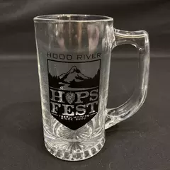 Vintage 2003 Hood River Hops Fest Souvenir Beer Mug with Mount Hood Logo