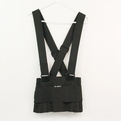 Bi-Mart Work Belt Back Brace Abdominal Support Size S Black