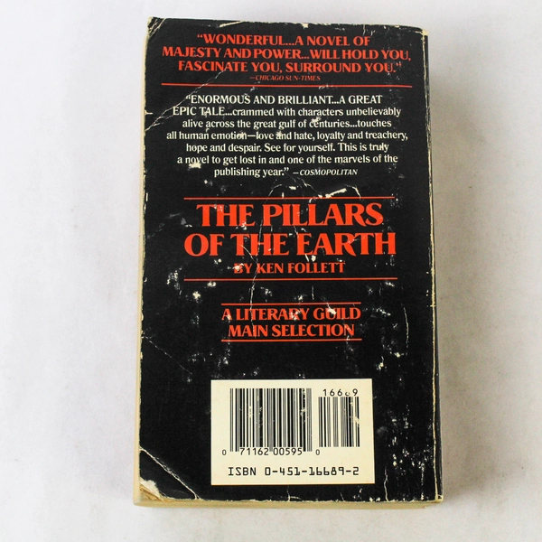 The Pillars of the Earth by Ken Follett 1990 New American Library Paperback