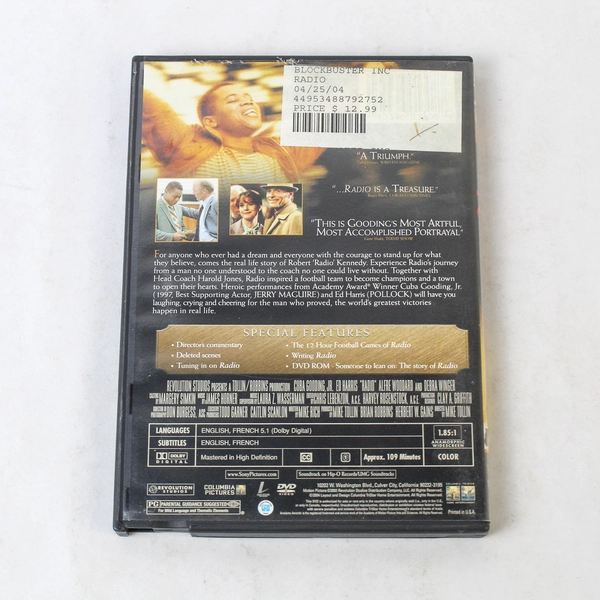 Mike Tollin's Radio Movie DVD 2004 Ed Harris Cuba Gooding Jr