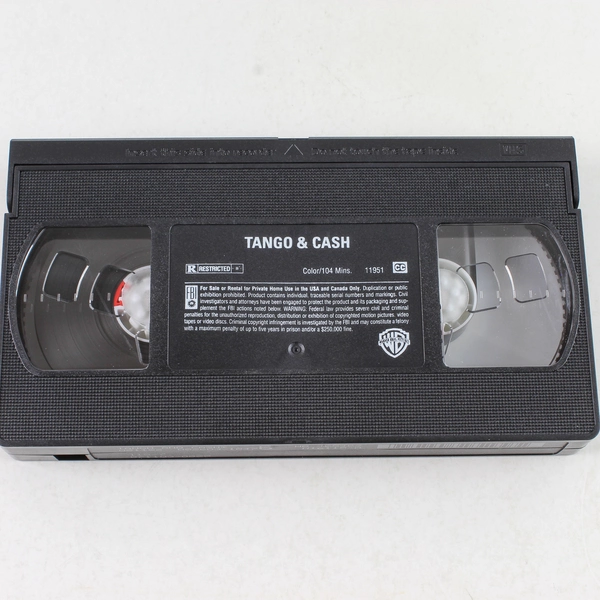 Tango & Cash VHS 1998 Sylvester Stallone and Kurt Russell Warner Bros