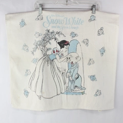 Vintage Disney Snow White & Dopey Cotton White Bath Towel Minor Stains 