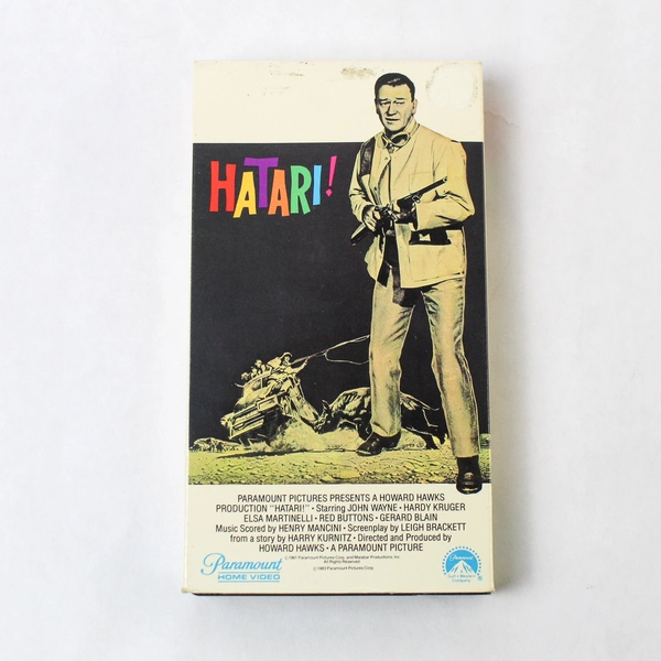 Hatari VHS 1983 Paramount Home Video John Wayne