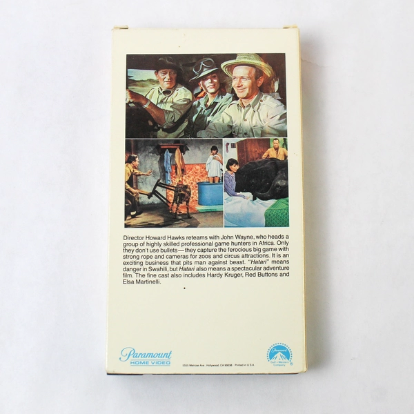 Hatari VHS 1983 Paramount Home Video John Wayne