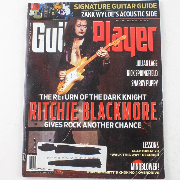 Guitar Player Magazine May 2016 Ritchie Blackmore Rick Springfield