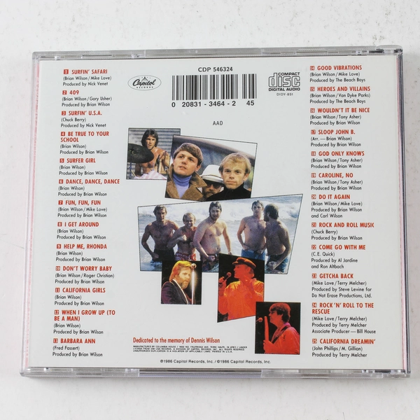 Beach Boys Made In U.S.A. CD 1986 Capitol Records