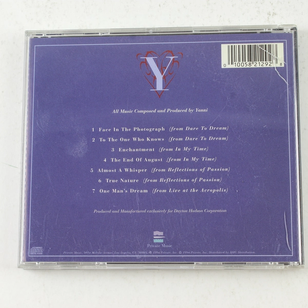 Yanni A Collection of Romantic Themes Limited Edition CD 1994 Private Music