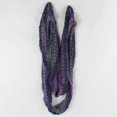 Lot of 2 Knit Crochet Women's Scarves Multiple Colors Handmade