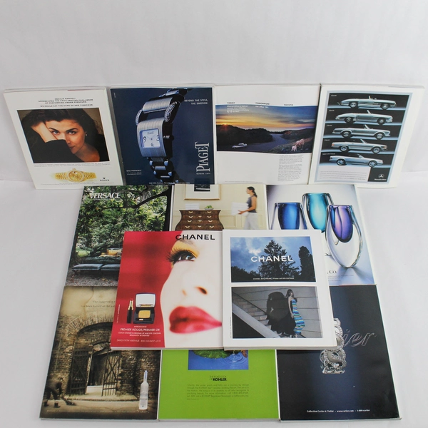 Lot of 12 Vintage Architectural Digest Magazines 2001 Complete Set Jan-Dec