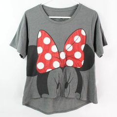 Disney Parks Women's Dark Gray Short Sleeve Minnie Mouse T-Shirt Size Medium