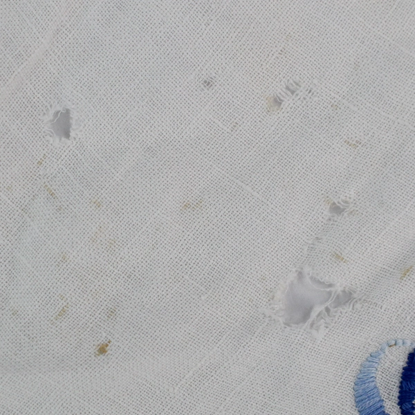 Lot of 5 Small Vintage Embroidered Tablecloths and Runner Scrap Fabric Crafting