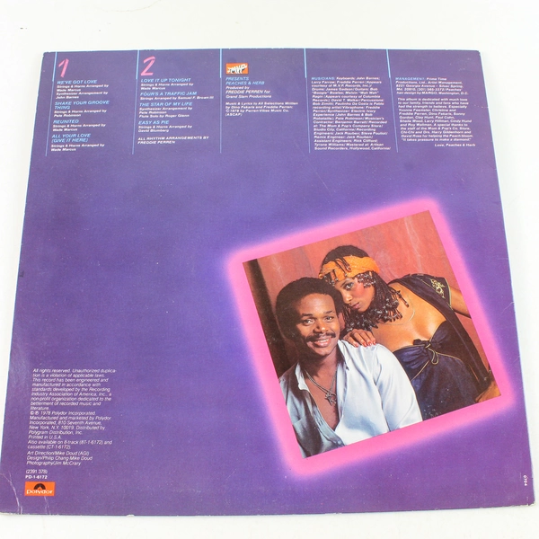 Peaches And Herb 2 Hot Vinyl LP Record 1978 Polydor PD-1-6172