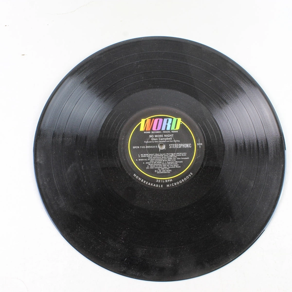 Glen Campbell No More Night 1985 LP EX Word Records Vinyl SPCN-7-01-895410-X
