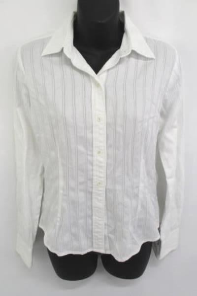 Lot Of 2 Women's Tops ~Black Basic H&M Cardigan The Limited White Button Up Sz S