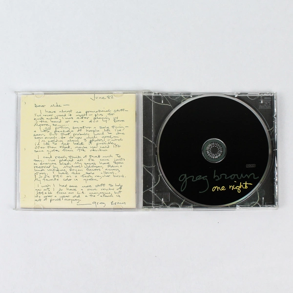 One Night by Greg Brown 1999 Album CD Red House Records