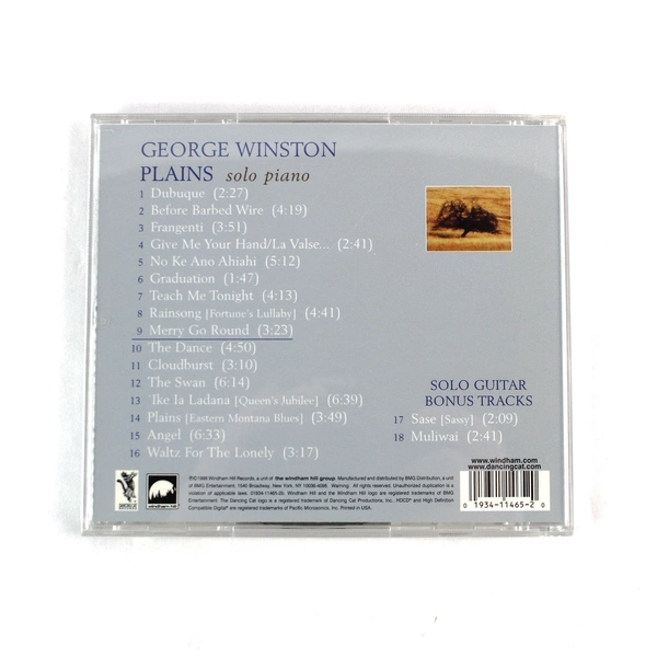 Plains by George Winston Solo Piano 1999 CD Windham Hill Records