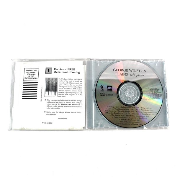 Plains by George Winston Solo Piano 1999 CD Windham Hill Records