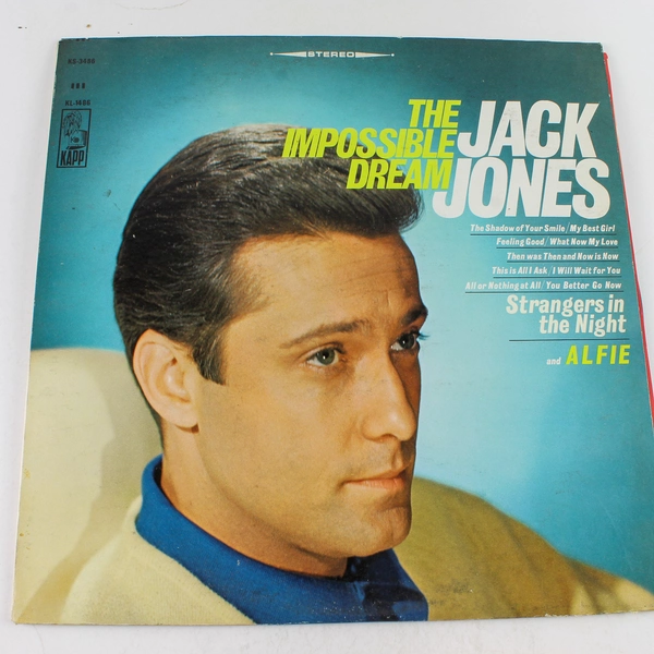 Jack Jones The Impossible Dream 1966 Kapp LP KS 3486