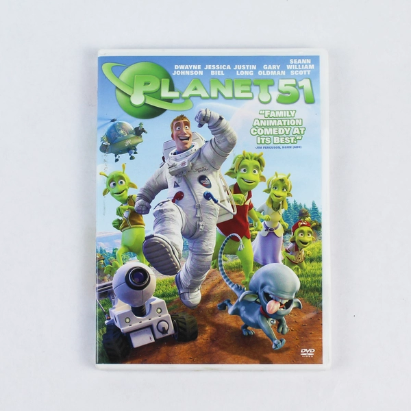 Planet 51 DVD Jessica Biel Dwayne Johnson Seann William Scott 2010