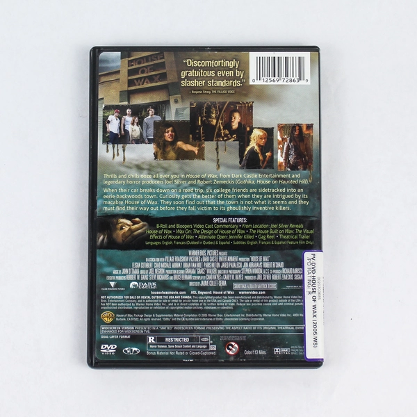 House of Wax Widescreen Edition 2005 DVD